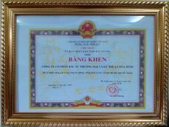 ĐÓN NHẬN BẰNG KHEN CỦA UBND TỈNH BẮC GIANG